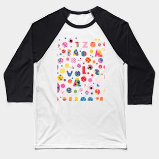 Font Fizz Baseball T-Shirt